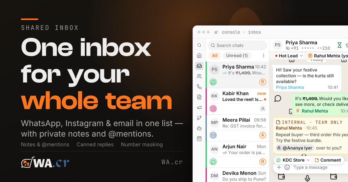 Shared inbox share card, generic variant